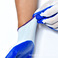 尼龙丁腈防滑耐磨浸胶手套胶手套涂胶防护劳保手套蓝色丁晴手套产品图