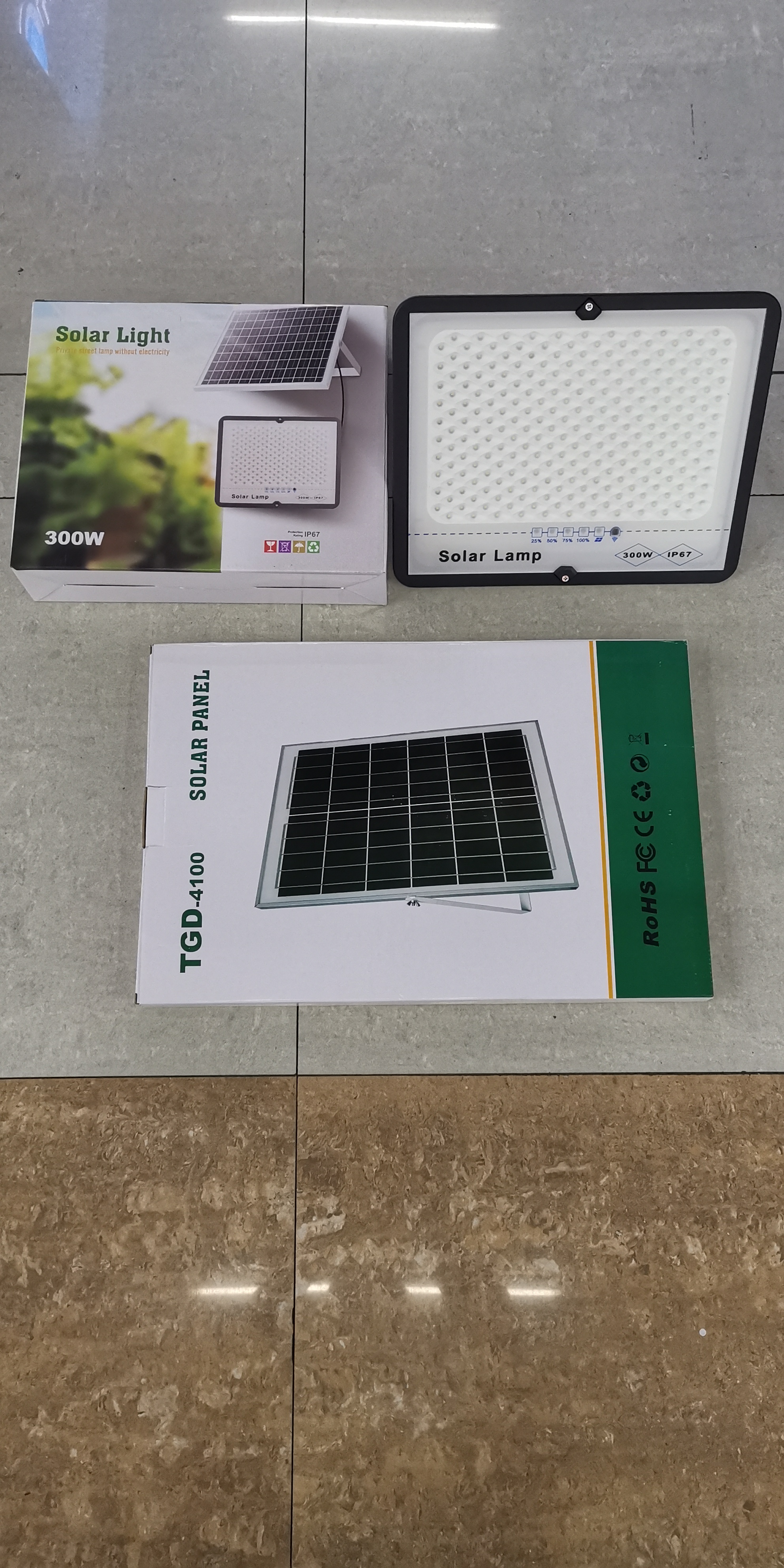 Solar Lights, Solar Floodlights. Solar Street Lights, Solar Garden Lights. 50W-300W Item Picture