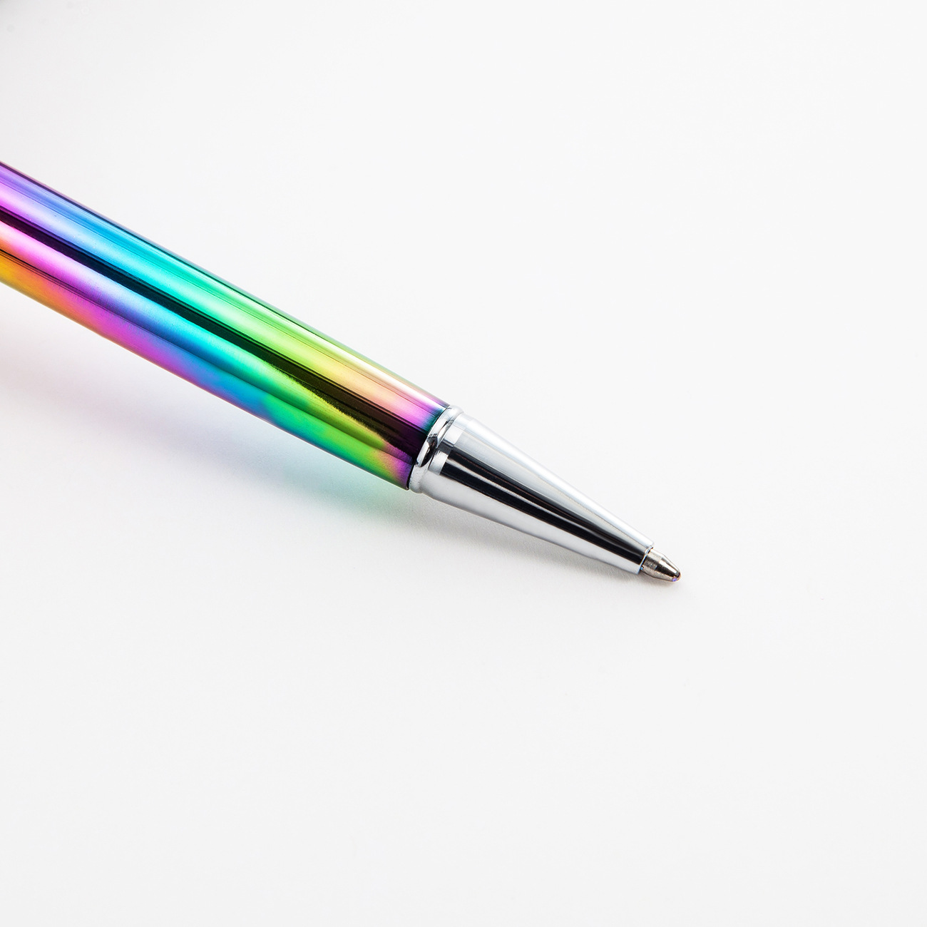 Wholesale of creative gold powder and gold foil oil pens, advertising promotion gift pens, business office multi-color metal hourglass pens Specification image