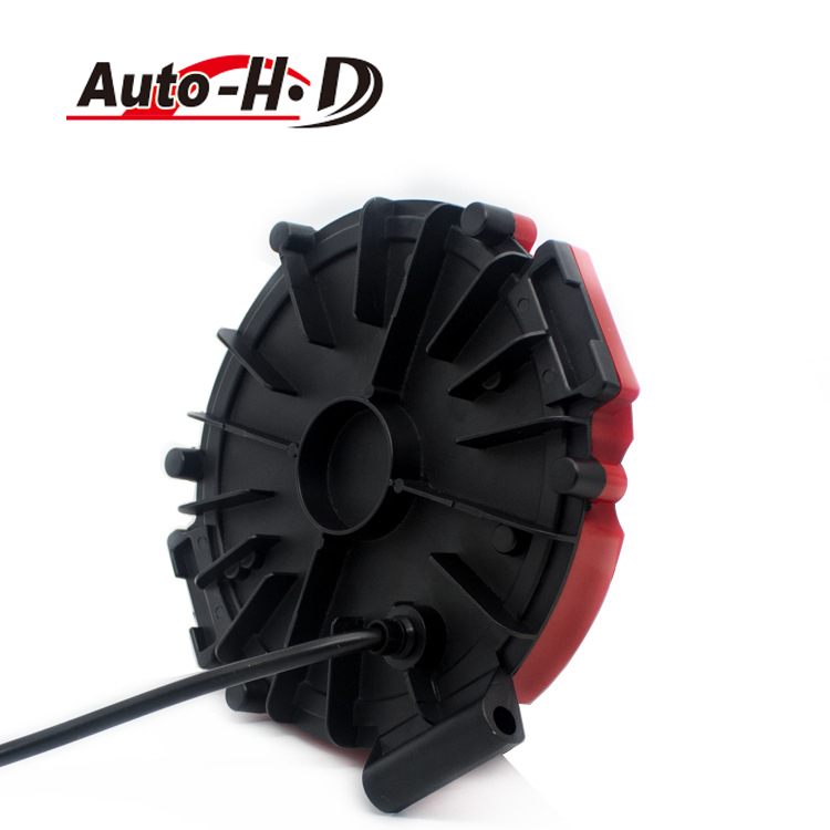 51W 7 Inch Round Led Work Light Inspection Light Work Light Engineering Vehicle Off-Road Light High-Power Red And Black Shell Specification drawing