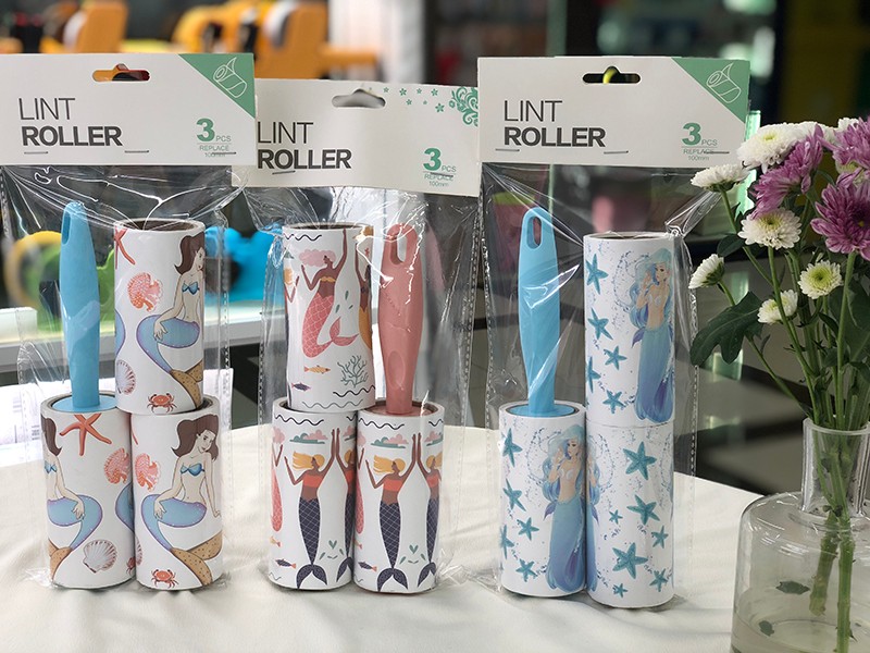 Portable wool duster can tear type dust-sticking roller mini dust-dipping roller dust-sticking paper dust remover thumbnail