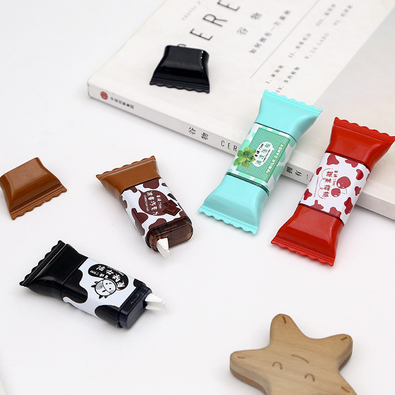 百通 创意可爱糖果修正带3.5米 韩国创意学生用涂改带改正带