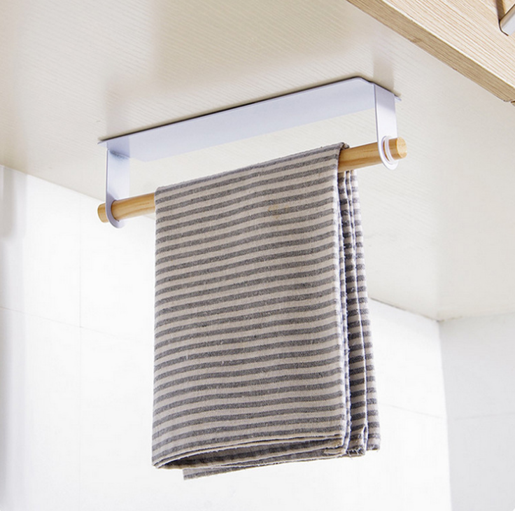 Adhesive wall-mounted towel rack, iron towel rack without drilling, kitchen rag rack, hanging rack, towel storage rack Specification image