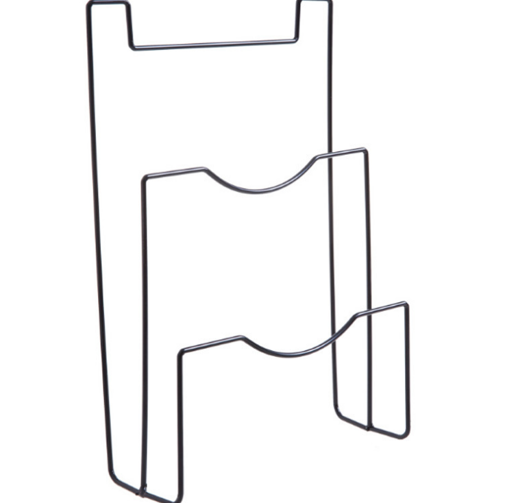 Entrepreneurial iron art door back pot lid rack, non-drilling pot lid storage hanging rack, kitchen cutting board draining rack, storage rack Application Scenario