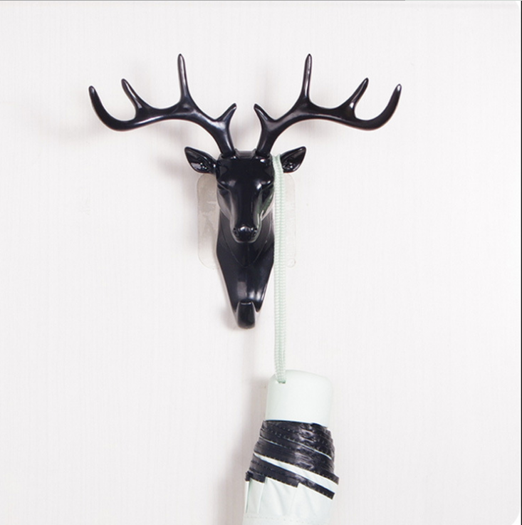 Antler American-style home decoration hook wall rack, wall hanging creative wall, personalized deer head wall key rack Specification image