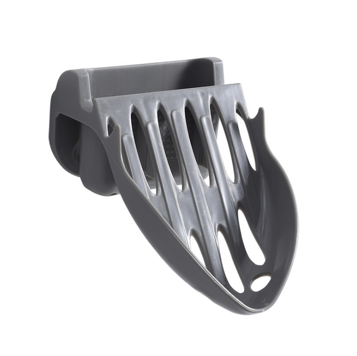 免打孔双层肥皂盒强力无痕贴浴室沥水卫生间壁挂式香皂两用置物架白底实物图