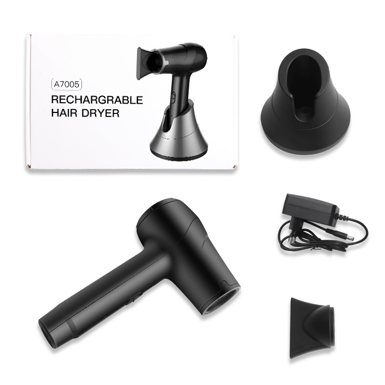 New cross-border portable rechargeable hair dryer, home wireless small electric hair dryer Application Scenario