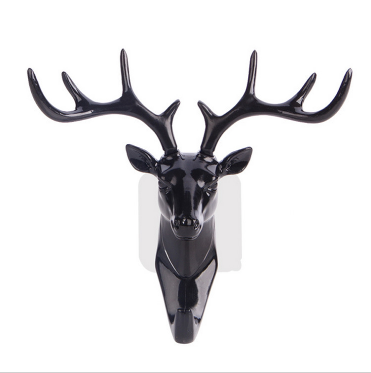 Antler American-style home decoration hook wall rack, wall hanging creative wall, personalized deer head wall key rack details Picture