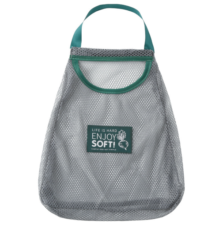 Kitchen vegetable storage net bags, household multi-purpose creative fruit wall-mounted bags, hanging onion and garlic storage bags details Picture