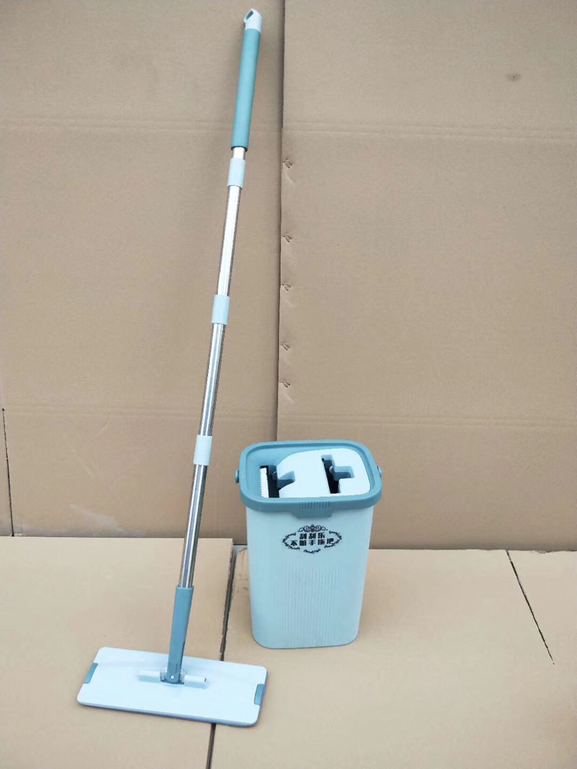 Factory direct sales of hand-washing mop set, new scratch-off card, free your hands, practical household clothes hanger details Picture