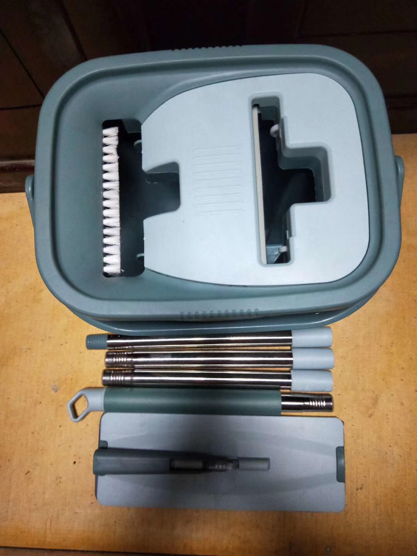 Factory direct sales of hand-washing mop set, new scratch-off card, free your hands, practical household clothes hanger Item Picture