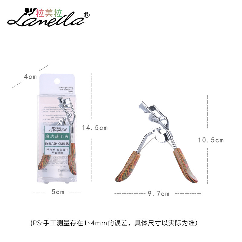 Lamella stainless steel Single Eyelash Curler Durable eyelash curling aid portable A313 details Picture
