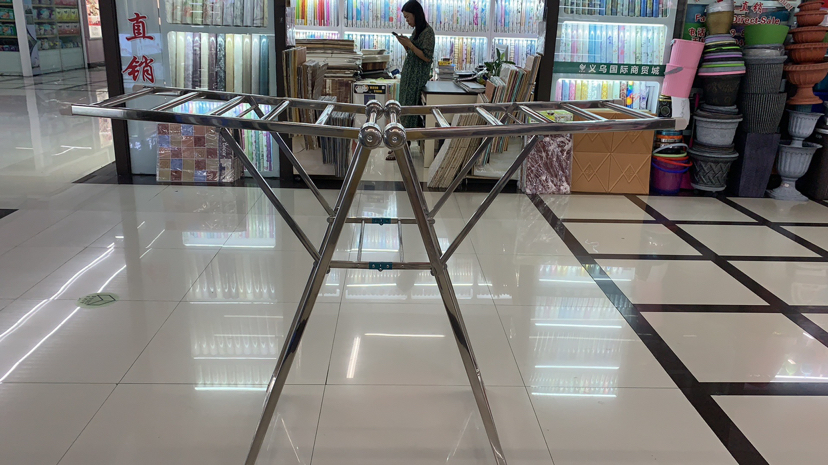 218 round head square tube stainless steel drying rack full figure