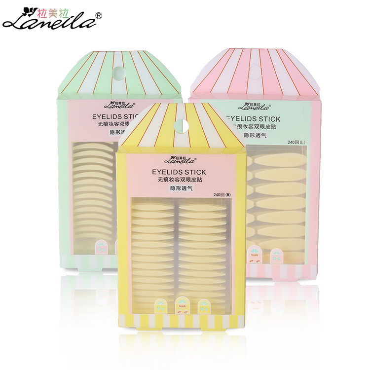 Lamella invisible breathable double eyelid patch three-dimensional skin olive shape 3 models available 240 wholesale A455 full figure