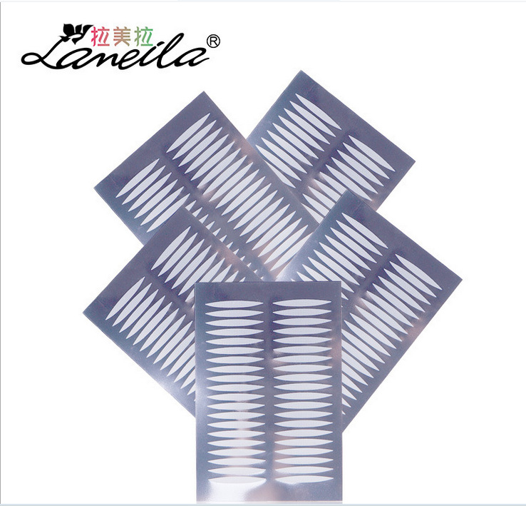 Lamella Natural Breathable waterproof double eyelid Adhesive Olive shape 100 back wholesale A195 Item Picture
