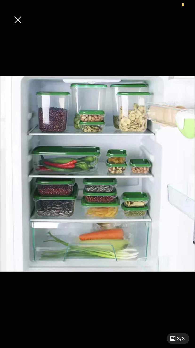 17 pieces crisper box full figure