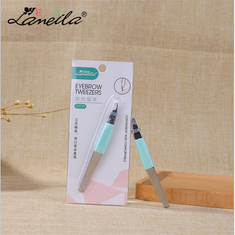Lamella manufacturers direct sales stainless steel eyebrow clip single set diagonal eyebrow pliers eyebrow trimming tools wholesale A218 Specification drawing