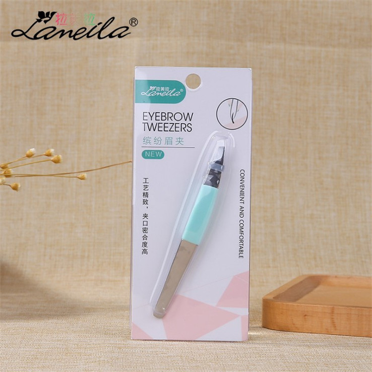 Lamella manufacturers direct sales stainless steel eyebrow clip single set diagonal eyebrow pliers eyebrow trimming tools wholesale A218 full figure