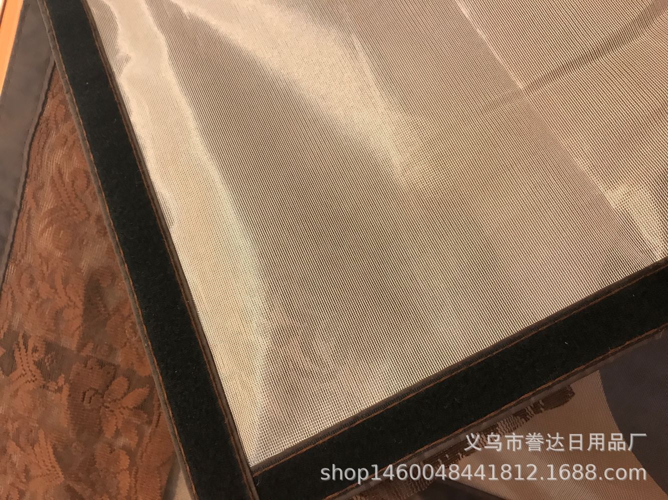 全磁条免穿魔术贴款 夏季家用布艺防蚊虫磁性高档免打孔隔细节图