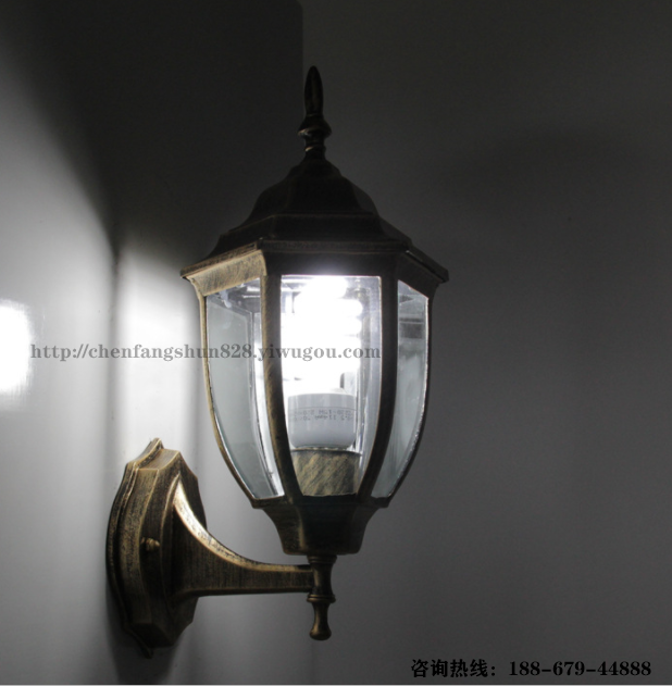 Factory direct sales of outdoor die-cast aluminum wall lamps, garden antique courtyard lamps, European hexagonal waterproof wall lamps wholesale Application Scenario