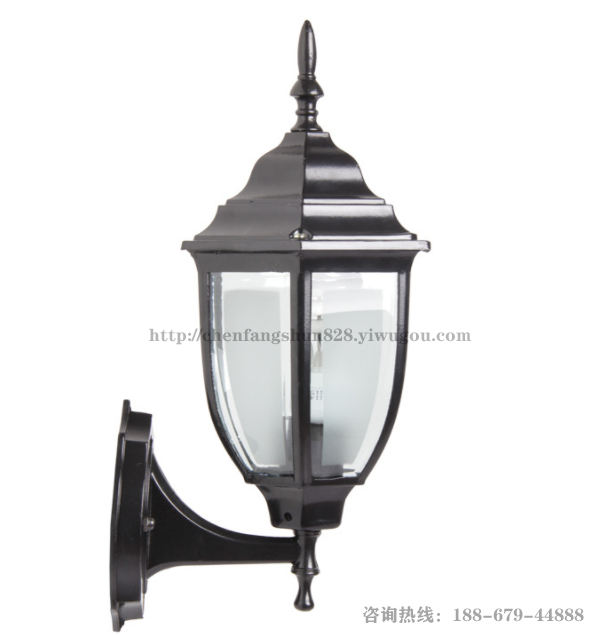 Factory direct sales of outdoor die-cast aluminum wall lamps, garden antique courtyard lamps, European hexagonal waterproof wall lamps wholesale Specification image