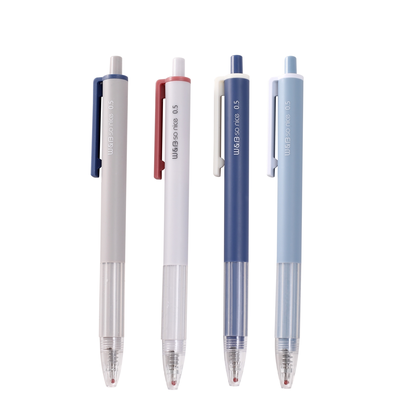 Wanbang Youpin GP-3801 bullet-type press gel Pen, 2-piece set, 0.5mm large capacity, easy to write Item Picture