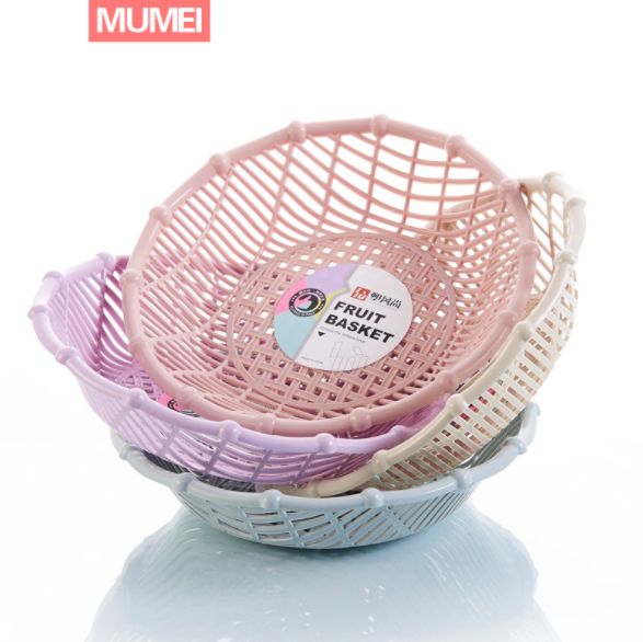 圆形果蔬篮 沥水篮 镂空洗菜篮 赠品促销 水果盘细节图