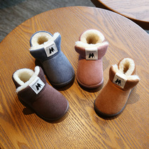 New 1- to 3-year old girl skidproof thickening warm soft soled children snowshoes baby shoes shoes man