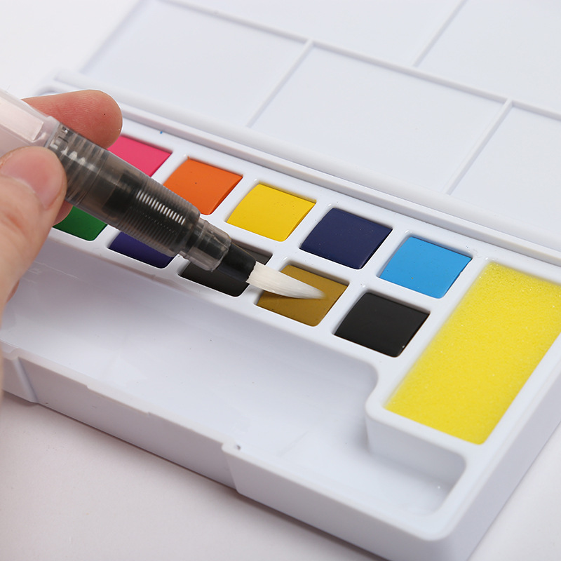 美术颜料实物图