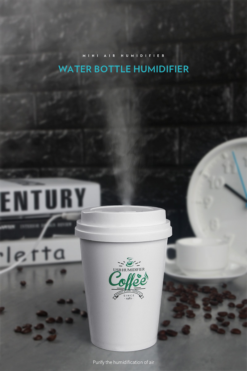 Mini USB large mist volume Office desktop Mute coffee cup humidifier Air spray humidifier