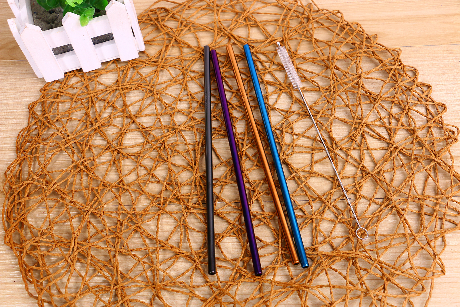 304不锈钢吸管真空镀钛金幻彩多规格直径加厚边缘圆滑