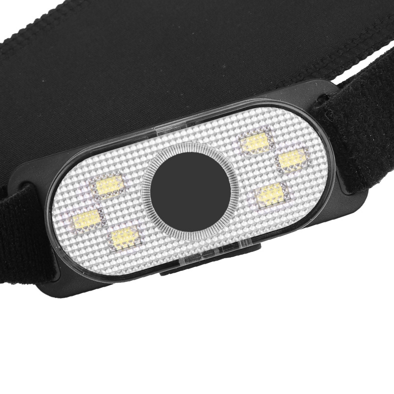 跨境新款LED内置电池USB充电可前置后置佩戴防水强光迷你小型头灯产品图