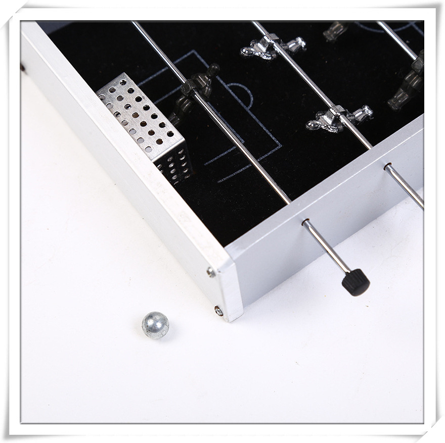 厂家供应热销铝合金办公桌迷你足球游戏 创意模型礼品可定做生产白底实物图