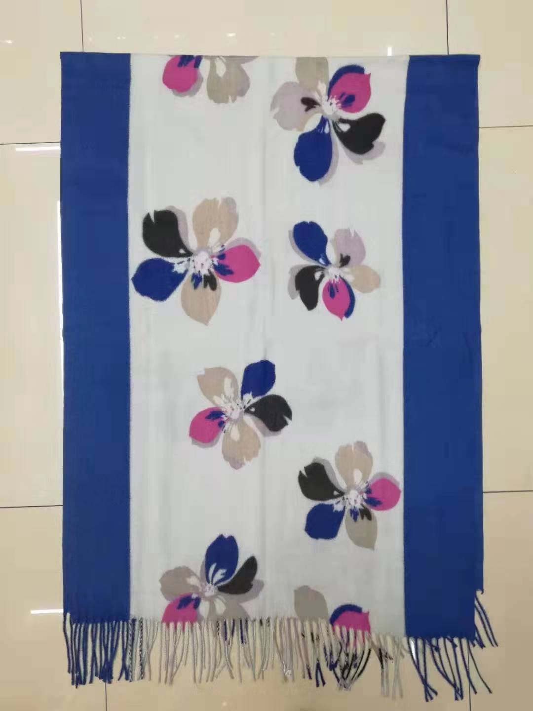 Nikat Scarf draped over shoulders