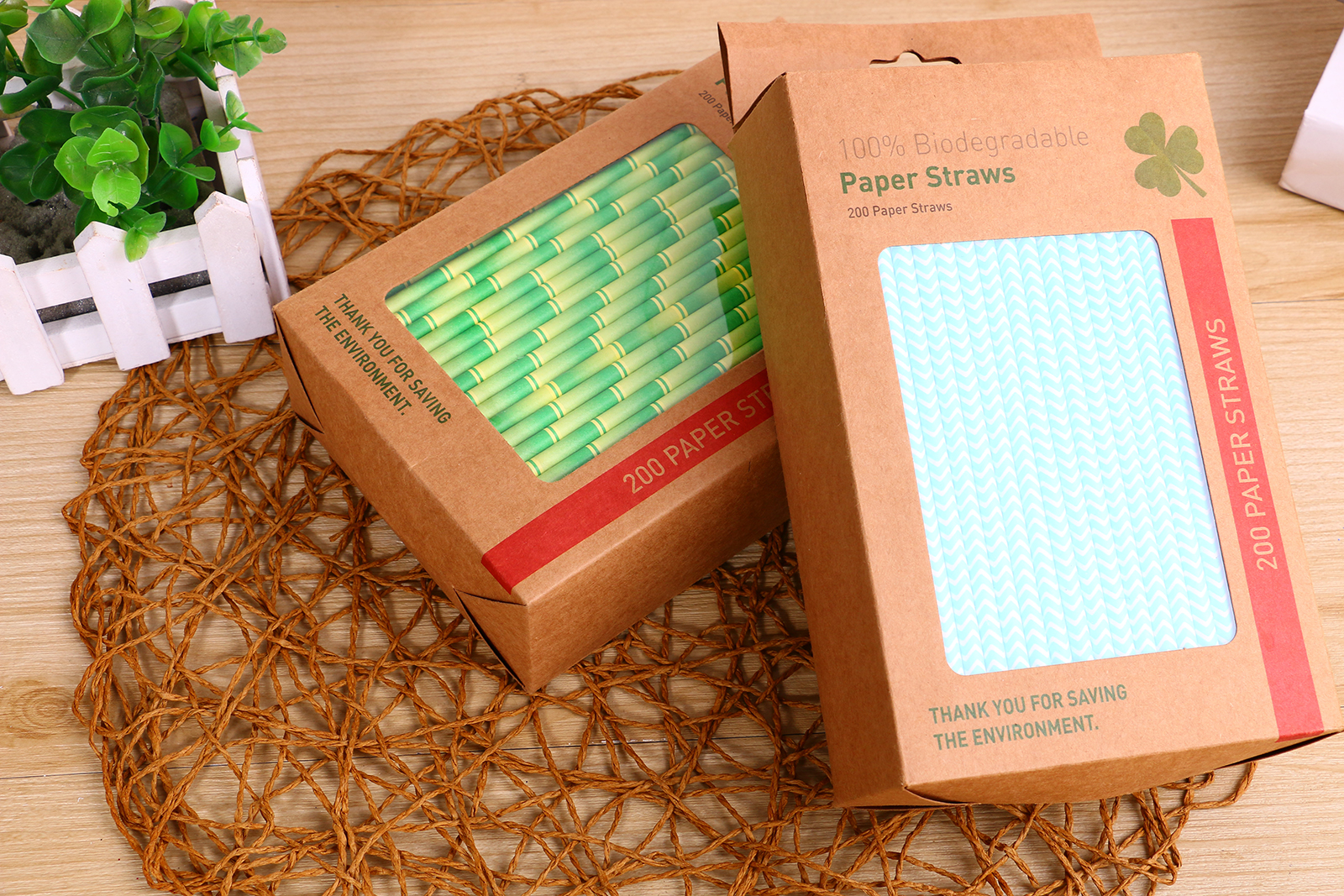 盒装纸吸管 环保纸吸管 降解吸管创意纸吸管白底实物图