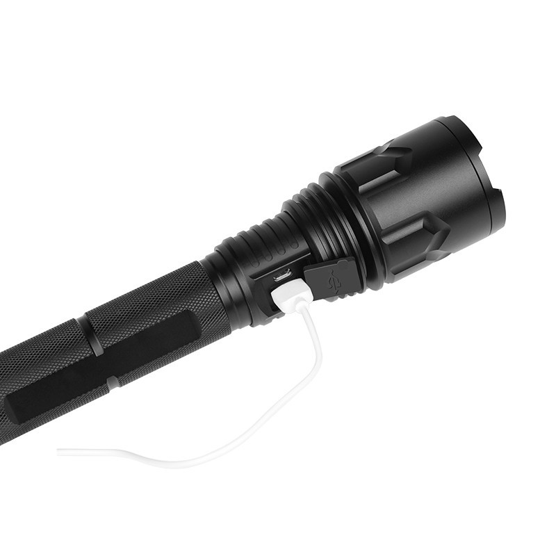 跨境新款 铝合金安全锤工作灯 调光户外照明 P70 5档强光手电筒细节图