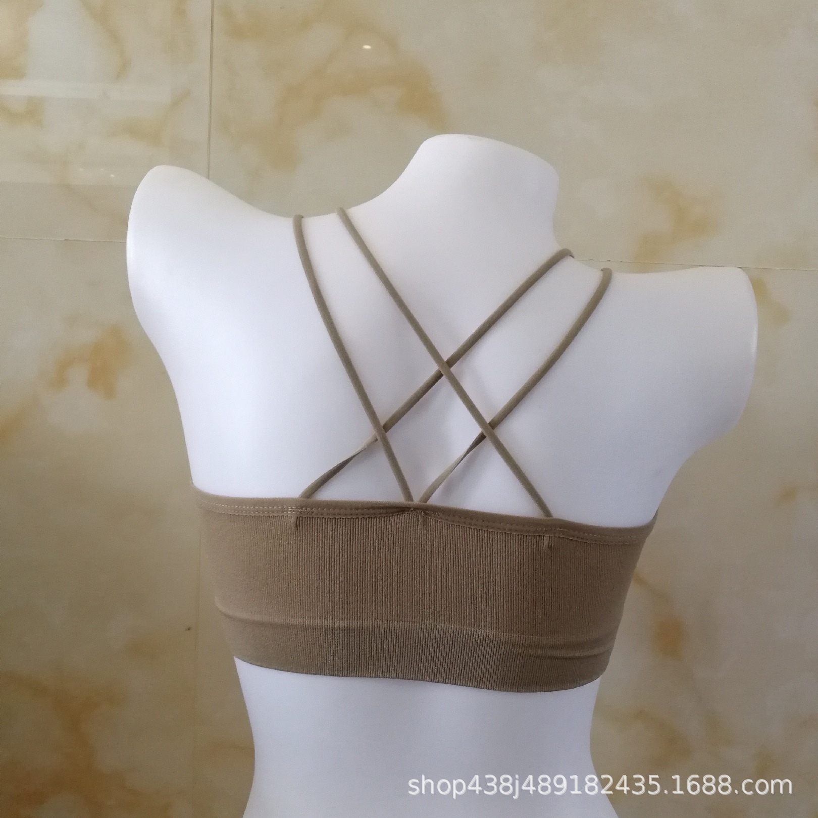 New Seamless Beauty Back Girly Top Top Cross Strap No Underwire Sports Vest With One-Piece Chest Pad Wrap Application Scenario