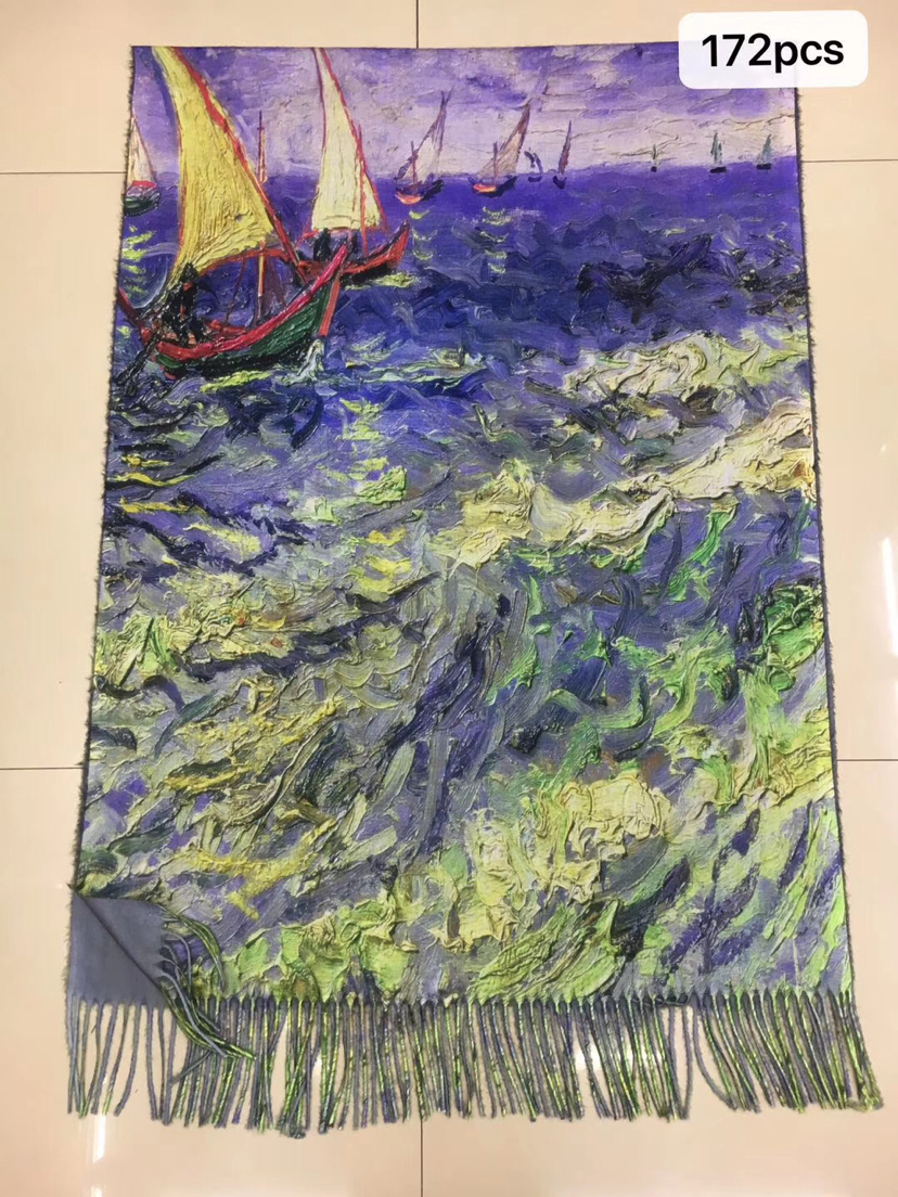 European and Korean fashion bestsellers digital printed faux cashmere scarves and shawls are available in stock