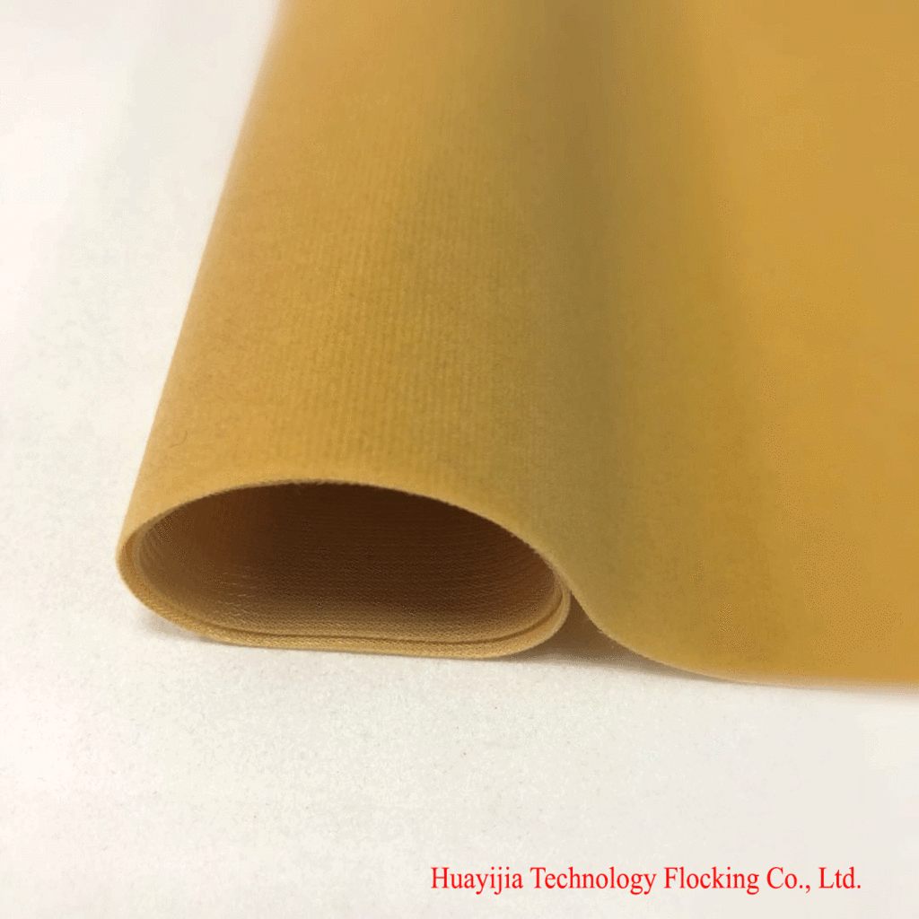 Tela de ropa en stock tricota de urdimbre base flocado tela color brillante no se desvanece no se pierde el pelo venta directa de fábrica garantía de calidad Specification image