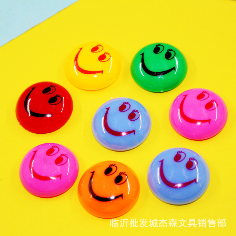 笑脸系列强力磁钉 12粒装 30mm圆形磁扣 彩色白板磁珠 YY6012细节图