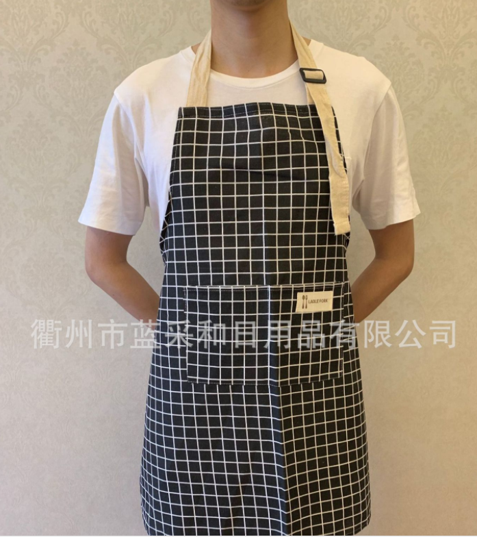 Yiwu quality Korean-style fashionable aprons for girls, cute kitchen aprons, cooking work clothes, coveralls and girders