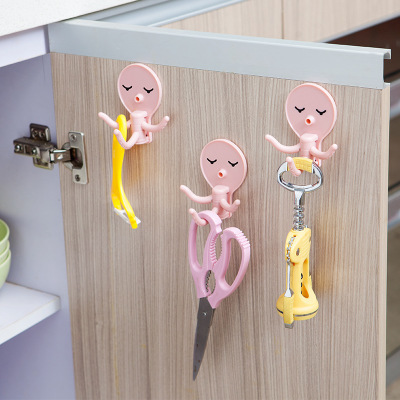 Jiuyue can hang and stick octopus hook, adhesive traceless hook, octopus adhesive hook details Picture