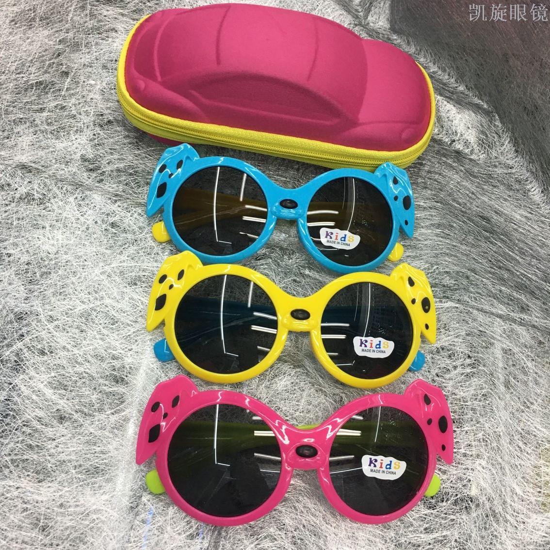 新款卡通图案儿童镜小宝宝彩色可爱眼镜防紫外线墨镜太阳镜现货产品图