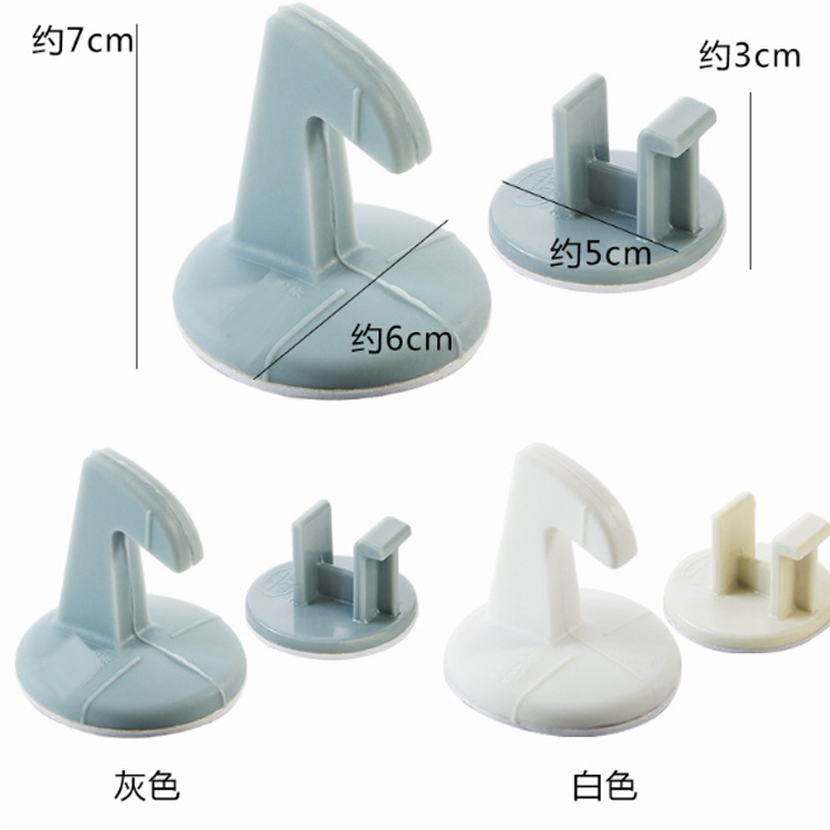 Creative silicone door handle anti-collision pad set, home hook-mounted wall buffer pad, rear door lock anti-collision pad Specification image