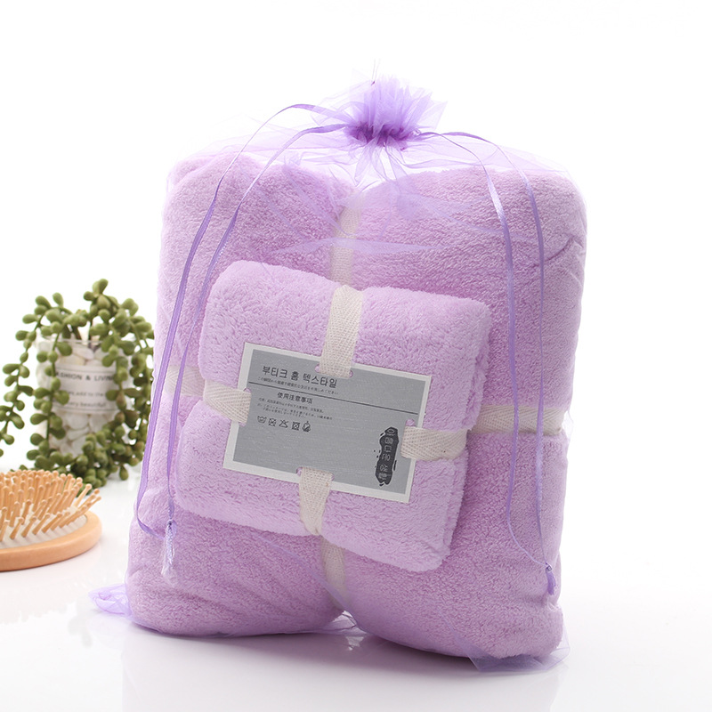 Zhongyue High Density Coral Velvet Towel Towel Bath Towel Two Sets Of Gift Towel Application Scenario
