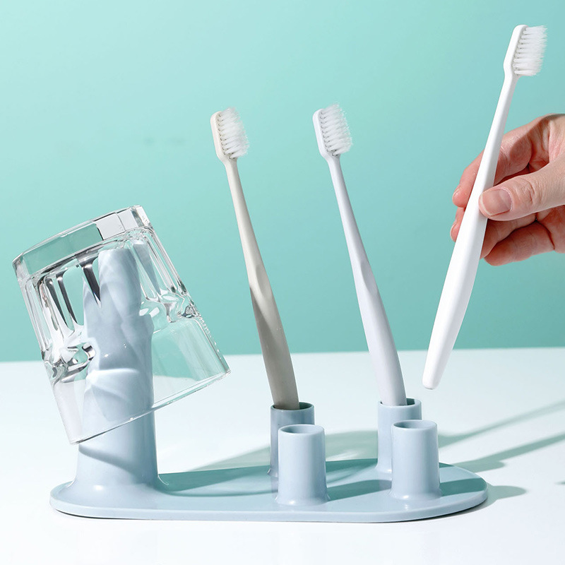 创意洗漱台牙刷置物架漱口杯收纳架卫生间壁挂牙具挂架牙刷架