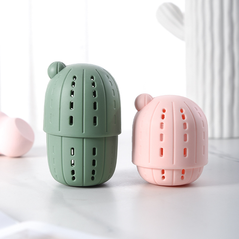 A shelf for storing beauty eggs, makeup balls, makeup powder puffs, an Ins-style cactus, and silicone storage Specification image