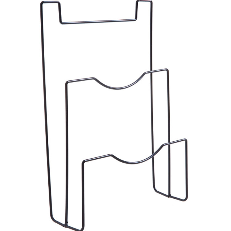 创业铁艺门背式锅盖架免打孔锅盖收纳挂架厨房菜板沥水架收纳架白底实物图