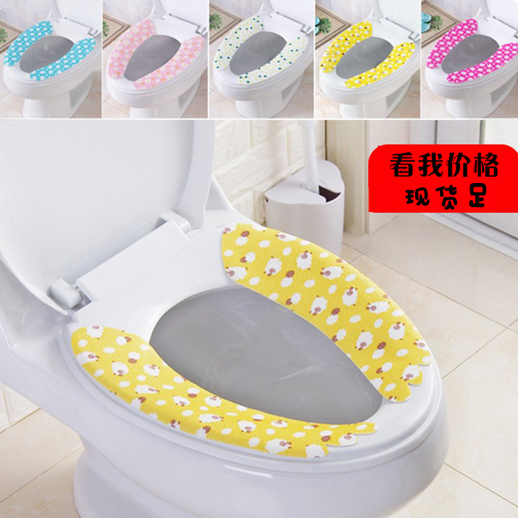 马桶垫坐垫家用防水可爱马桶贴圈坐便垫马桶套冬季加厚粘贴通用子