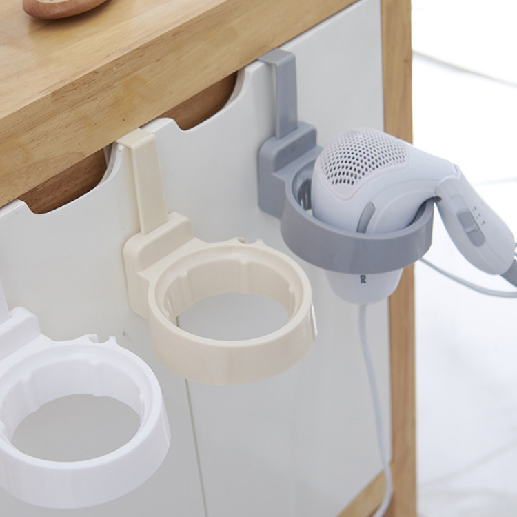 Bathroom cabinet door hair dryer storage rack, storage rack, no need for drilling, bathroom hair dryer rack, door back air duct rack Specification image